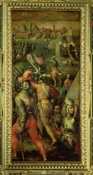 La bataille de Barbagianni du plafond du Salone dei Cinquecento, 1565